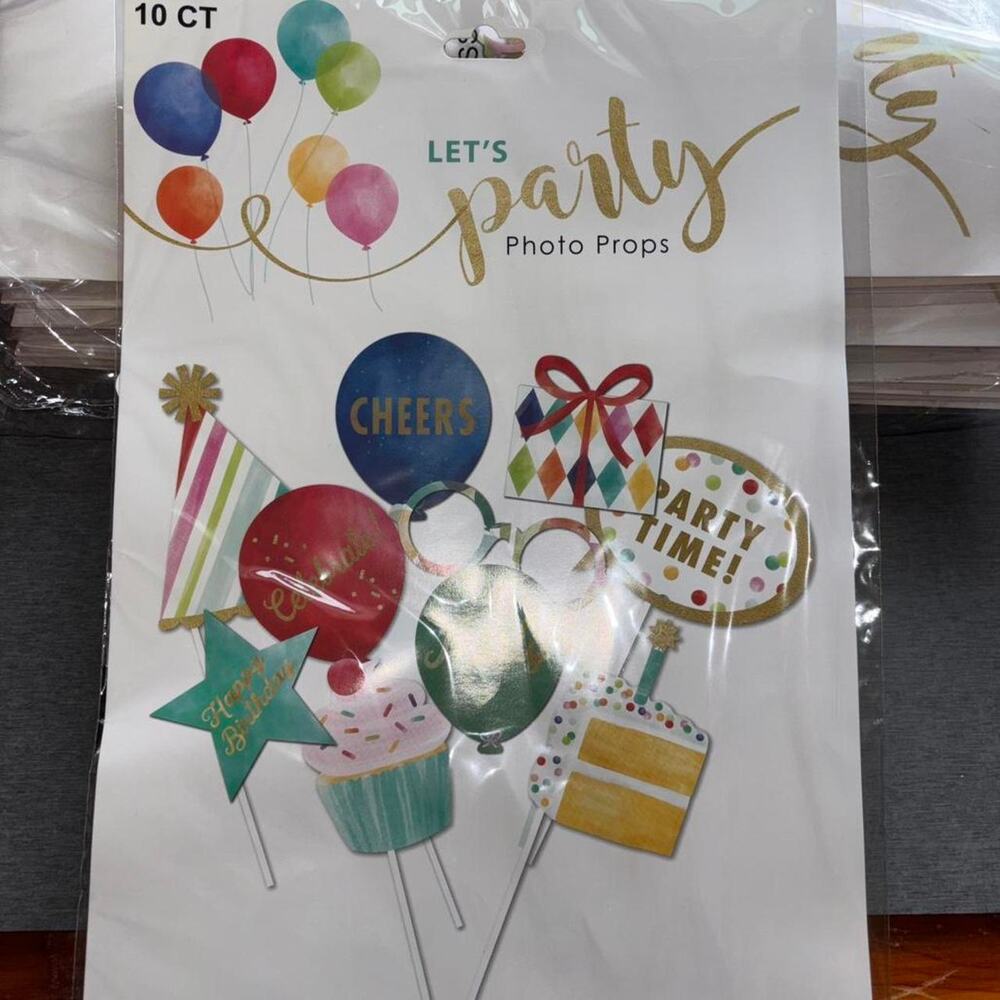 New party photo props lot of 6 .. 10 props per package